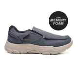 Zapato casual Hi-Tec Trujillo color beige, sin cordones y con elástico en los laterales.