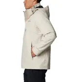 Campera Columbia 3 en 1 color azul marino, con capa exterior impermeable y transpirable, tecnología termorreflectante Omni-Heat™ y forro polar interior. Capucha desmontable y ajustable, puños y dobladillo ajustables, bolsillos con cremallera y protector de barbilla.