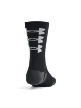 Medias deportivas unisex Under Armour Performance Tech, color borgoña con detalles en gris. Paquete de 3 pares.