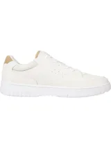 Zapatillas urbanas Tommy Hilfiger color blanco, de cuero sintético, con cordones y suela cupsole.