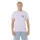 Remera de manga corta color lila con logo de Rip Curl estampado en el pecho. Corte clásico.