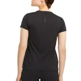 Remera deportiva Puma de mujer color celeste jaspeado, de manga corta y corte clásico.