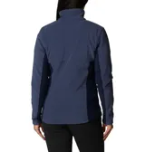 Campera polar Columbia Basin Trail III Full Zip para mujer, color azul marino. Con cierre frontal completo y bolsillos laterales con cierre.