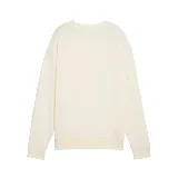 Buzo de algodón color crema, de cuello redondo y manga larga, con logo de Puma en el pecho.