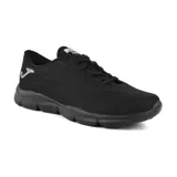 Championes deportivos Joma Neftis II Lady, color negro con logo plateado. Capellada de micro PU, plantilla Memory Foam de doble densidad, mediasuela de phylon esponjoso y suela de caucho inyectado.
