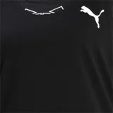 Musculosa deportiva Puma Active de mujer, color negro con logo estampado en blanco en el pecho.