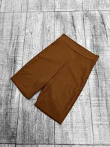 Calza corta de morley color marrón.