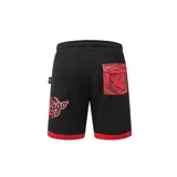 Short gris con diseño de la NBA, cuenta con el logo de los Lakers y detalles en morado, ideal para mayor comodidad y suavidad.