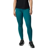 Calza larga de mujer Columbia Summit Valley color azul petróleo, con tecnología Omni-Wick, bolsillo de seguridad con cremallera, bolsillo posterior de malla, detalle de refuerzo, bolsillo sin cierre para el móvil y tiro alto.