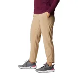 Pantalón de senderismo azul marino, de corte recto y largo tobillero, con cintura elástica ajustable, bolsillos laterales y tecnología Omni-Wick para absorción de la humedad.