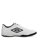 Championes de fútbol sala Umbro Classico II IC, color negro con logo blanco.