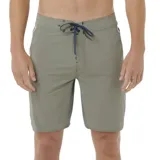 Short de baño Rip Curl Mirage One Ultimate color verde con cordón azul en la cintura y detalles estampados en los laterales.