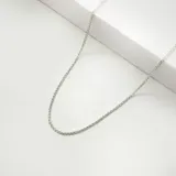 Cadena de plata 925 con eslabones tipo espiga.