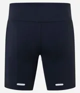 Bermuda deportiva masculina color negro, de corte ajustado tipo biker, confeccionada en microfibra con compresión y bolsillos laterales.
