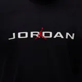 Remera negra de algodón con logo de Jordan y texto "Jordan" en blanco.