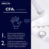 Par de alianzas doradas de acero quirúrgico, de diseño clásico y terminación pulida.