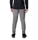 Pantalón de jogging negro con logo de Columbia en blanco en el muslo.