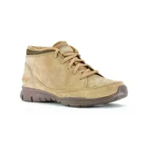Botín casual Skechers Seager - Home Team color marrón claro, con cordones, capellada de gamuza y piel de cerdo, cuello de lana suave y plantilla Air Cooled Memory Foam.