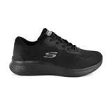 Championes Skechers Skech-Lite Pro Perfect Time, color negro, con cordones y capellada de malla técnica. Cuenta con plantilla Skechers Air-Cooled Memory Foam y media suela Skech-Lite con absorción de impactos.