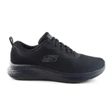 Championes deportivos Skechers Skech-Lite Pro, color negro. Capellada de malla con cordones, plantilla acolchada Skechers Air-Cooled Memory Foam, entresuela Skech-Lite que absorbe los impactos y suela de tracción flexible.