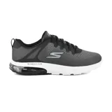 Championes Skechers Go Walk Air 2.0, color gris oscuro, con capellada de malla técnica, cordones, plantilla Air-Cooled Goga Mat, entresuela Skech-Air visible y suela Goodyear de caucho.
