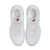 Championes Nike Court Lite 4, color blanco con logo rosa.