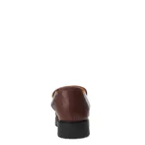 Sandalias de cuero combinadas en color negro y beige, con diseño de tiras cruzadas y suela track.