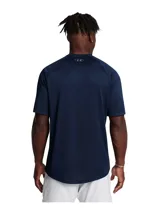 Remera deportiva Under Armour Tech 2.0 de hombre, color gris jaspeado con logo negro en el pecho.