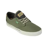 Championes Etnies Jameson 2 Eco, color negro con detalles en amarillo mostaza y suela color crema.
