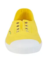 Zapatillas Natural World modelo Greece, color verde agua, sin cordones, fabricadas en España con algodón orgánico y suela de goma.