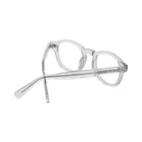 Anteojos de eco acetato transparentes, de forma redonda.