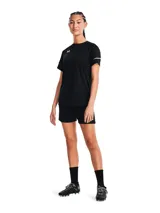 Short deportivo azul marino Under Armour con logo blanco en la pierna.
