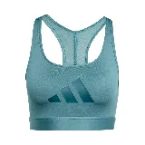 Top deportivo Adidas PWRCT BL color celeste con logo de la marca en el frente.