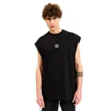 Musculosa negra con logo Billabong estampado en el pecho.