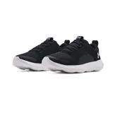 Zapatillas Under Armour Victory para hombre, color negro con suela blanca. Diseñadas para correr a diario, son duraderas, ligeras y transpirables.