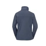Campera Columbia de microfibra color azul con cierre frontal completo, cuello alto y bolsillos laterales con cierre.