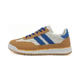Zapatillas deportivas Le Groupe, color beige y bordó, con detalles en blanco.