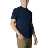 Remera deportiva Columbia Hike Crew color borgoña, de corte clásico y manga corta, con logo estampado en el pecho. Confeccionada en poliéster con tecnología Omni-Wick para absorción de la humedad y control de olores.