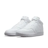 Championes de caña alta Nike Court Vision, color blanco.