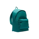 Mochila Lacoste Neocroc color verde esmeralda, con bolsillo frontal con cierre y logo de la marca bordado.