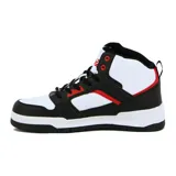 Championes de caña media Avia Eston, color negro con detalles en blanco y rojo.