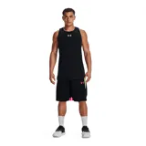 Musculosa deportiva Under Armour Zone color celeste con logo blanco en el pecho.