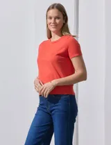 Buzo blanco tejido en hilado fino, marca Ninety.