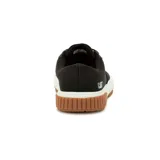 Zapatillas urbanas Caterpillar Amp Canvas, color negro, con capellada de lona recubierta en PU, forro de malla interior reciclada, plantilla de espuma EVA, suela de goma duradera y tratamiento Street Shield repelente al agua.