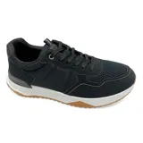 Championes urbanos grises con detalles en negro, bordó y blanco.