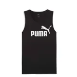 Musculosa negra de algodón con logo de Puma estampado en blanco en el pecho.