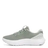 Championes Under Armour Charged Surge 4, color gris con detalles en rosa y suela blanca.