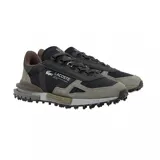 Championes Lacoste Elite Active 22, color negro con detalles en gris y marrón.