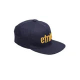 Gorro negro con visera roja y logo de Etnies bordado en blanco en el frente.