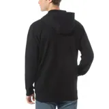 Campera Vans Classic Zip negra con capucha y cierre frontal.